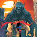 Godzilla and Superman Battle Image.png