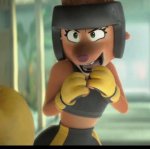 Diane sparring